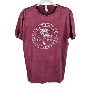 Lane Seven Palm‎ Springs T-Shirt Medium Authentic CA Est 1938 Graphic Tee